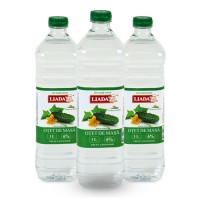 Уксус столовый (table vinegar) LIADA, пэт бутылка 1 литр / 6%