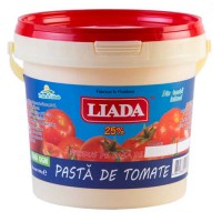 Томат паста LIADA (pasta de tomate) ведро пластик 1100 гр. / 25%