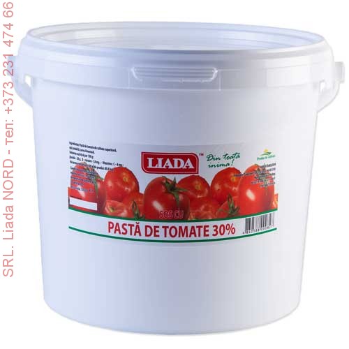 Томат паста LIADA (pasta de tomate) ведро пластик 5 кг. / 30%