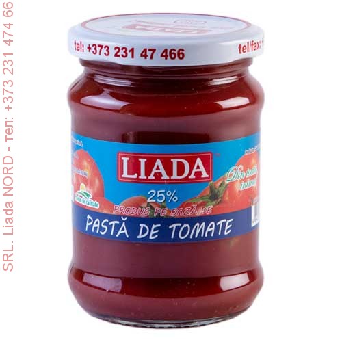 Томат паста LIADA (pasta de tomate) банка стекло 275 гр. / 25%